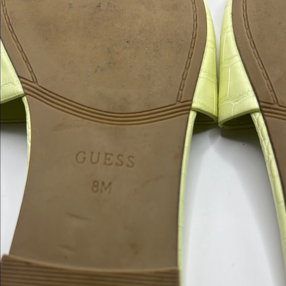 Guess Green Textured Slip-On Sandals - Picture 5 of 6